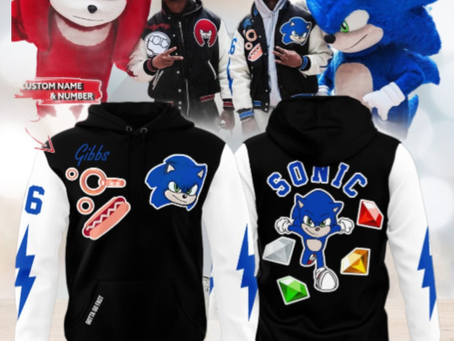 Personalized Detroit Lions X Sonic the Hedgehog 2024 Hoodie