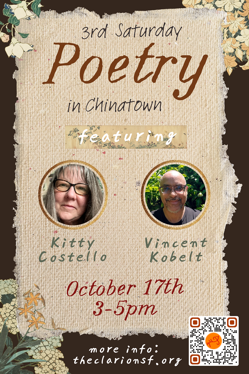 3rd Saturday Poetry in Chinatown
