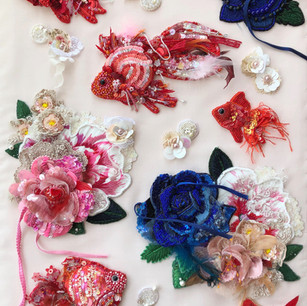ビーズ 刺繍 刺繍アート