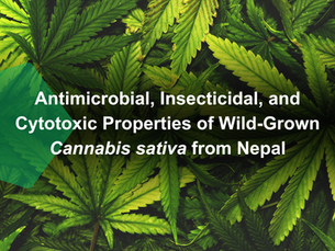 Antimicrobial, Insecticidal, and Cytotoxic Properties of Wild-Grown Cannabis sativa from Nepal