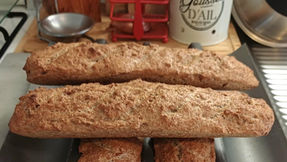 Mes #baguettes magiques à la farine de blé complète, parfumées au romarin...