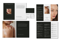 skincare menu design