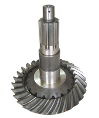 Rear axle crown and pinion gear, 17/28, 46 teeth, gear ratio 5.73, suitable for STR, Auman, Jingang, Balong, finished product, with packaging