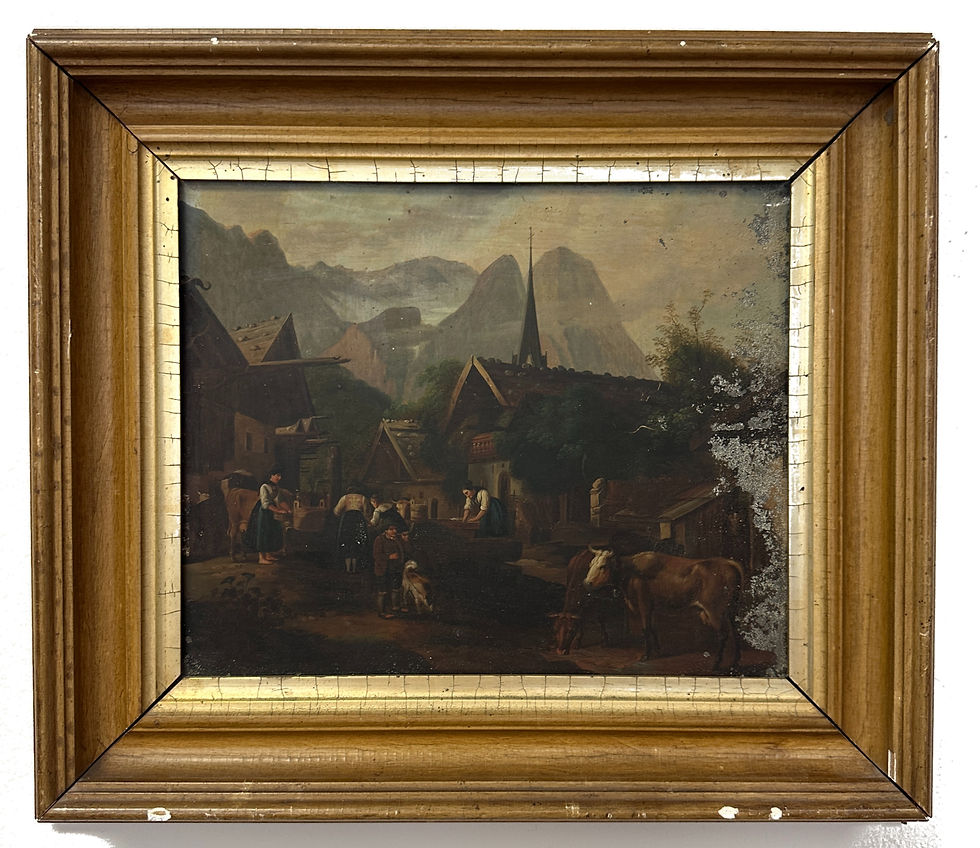 Thumbnail: "Evening at the Mountain Hamlet"