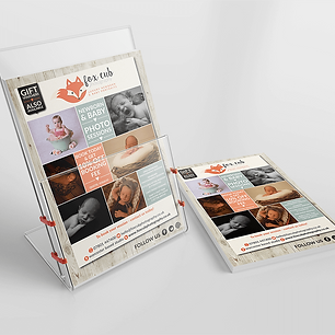 FOX CUB PHOTOGRAPHY FLYERS & LEAFLETS Zest! Graphics Ltd - Graphic Design and Print Redditch Worcestershire