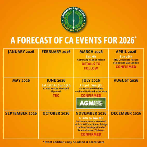 CA FORECAST OF EVENTS 2026