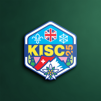 KISC25 Logo for 1st Alcester Scouts United and Monkeys Fist ESU Kandersteg 2025