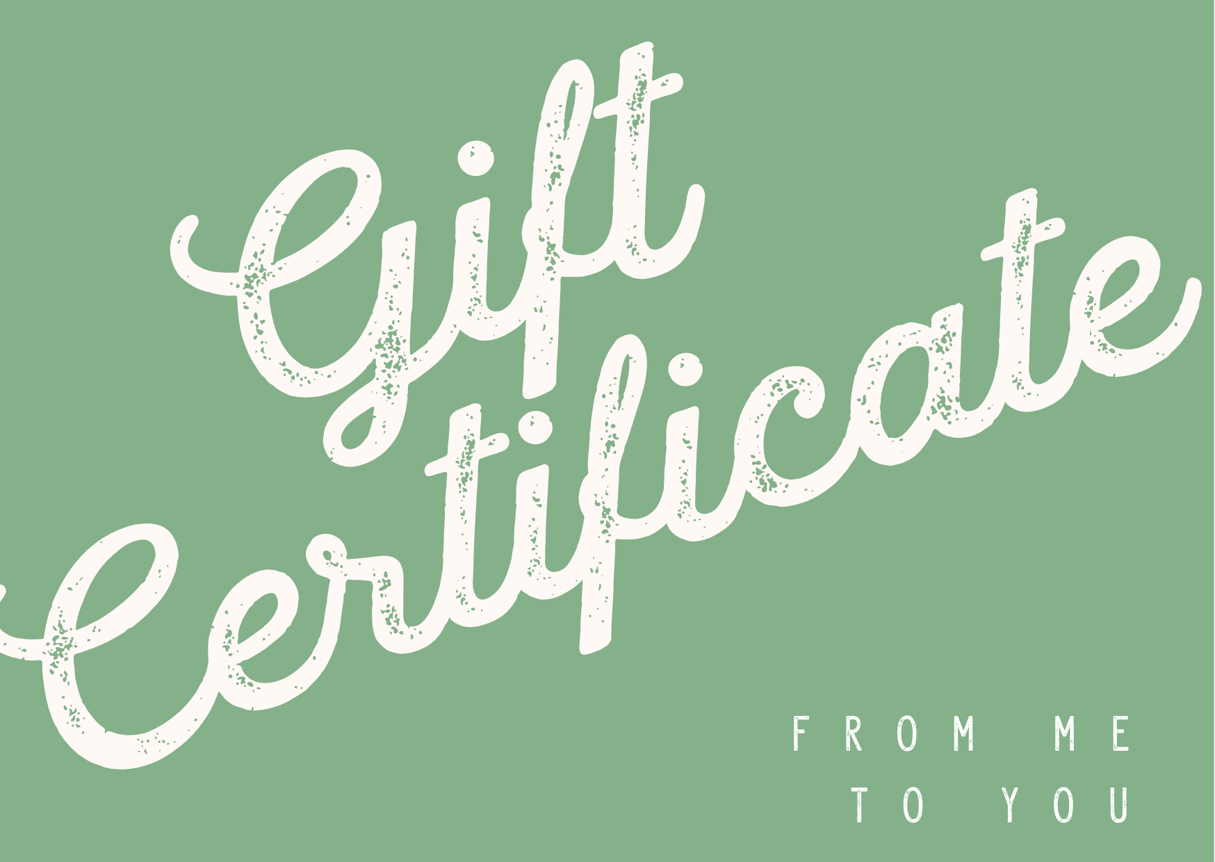 Gift Certificate