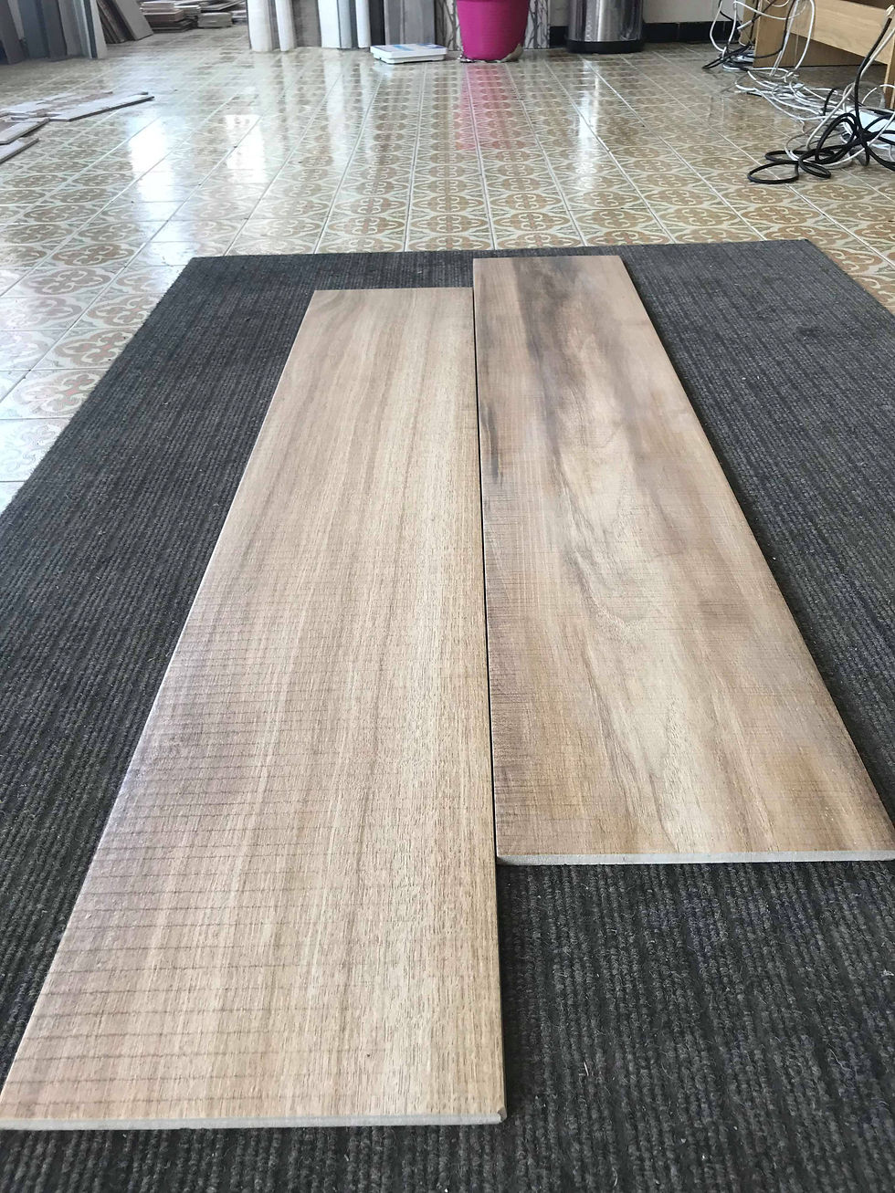 Thumbnail: porcelain 23,3x120 non rectified wood imitation