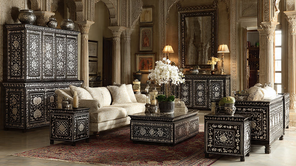bone inlay furniture dubai