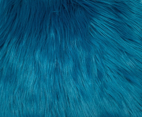 Teal Blue Luxury Shag Faux Fur | Howl Fabric