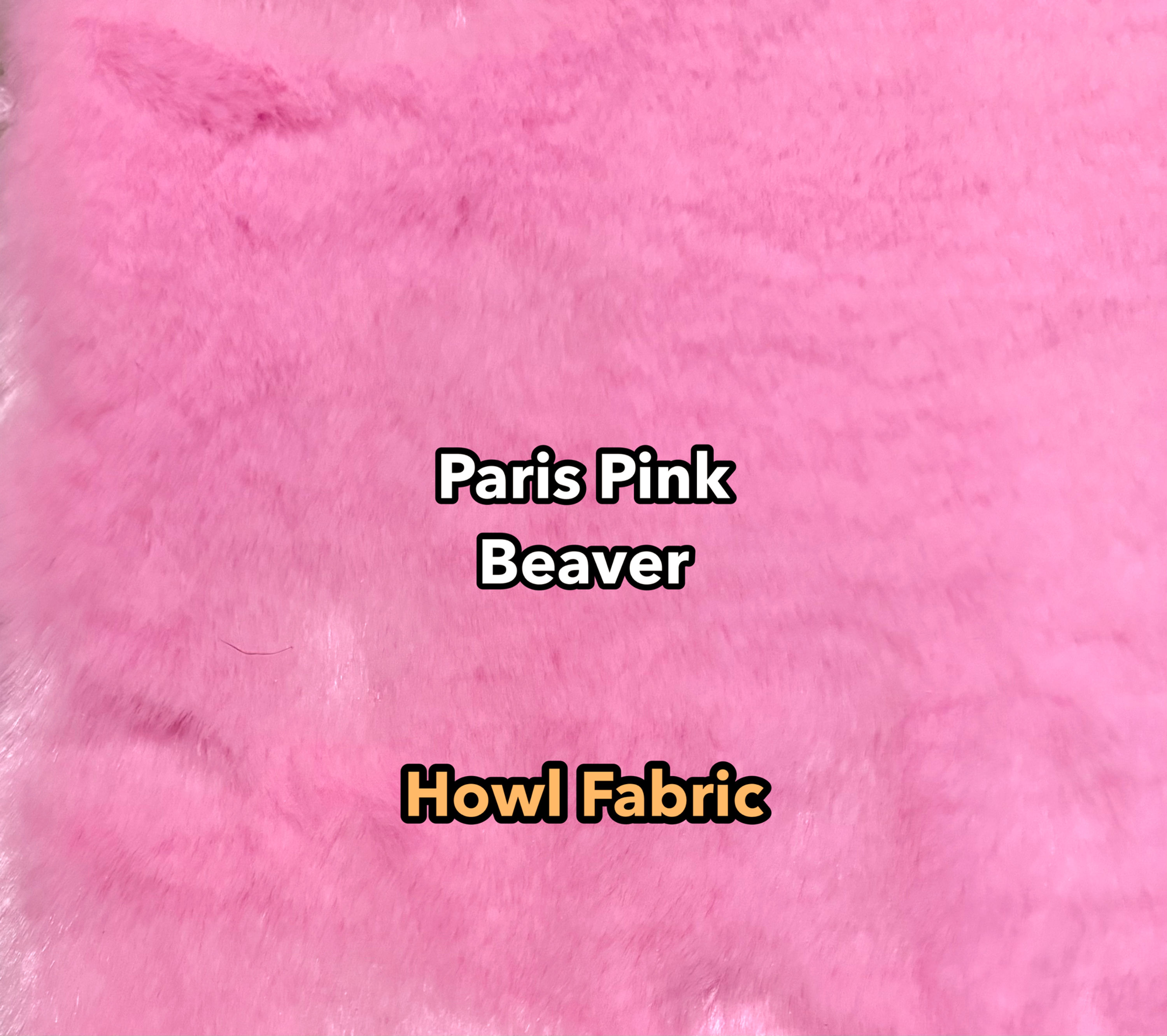 Paris Pink Beaver (Super Seal) Faux Fur Fabric