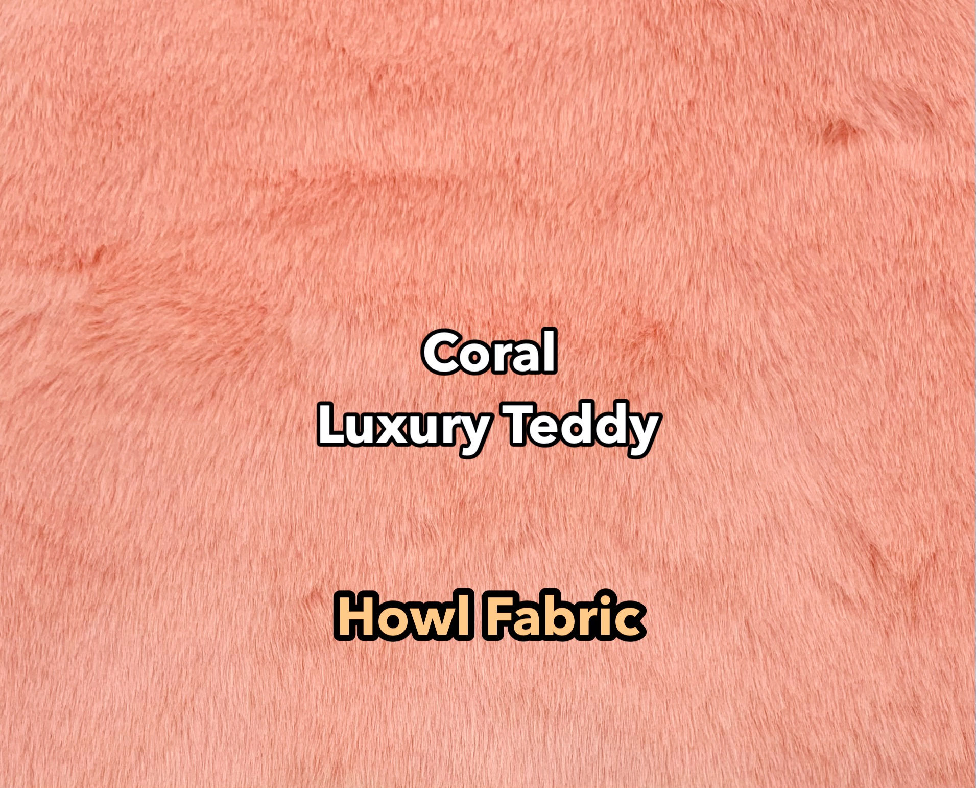 Coral Luxury Teddy Faux Fur