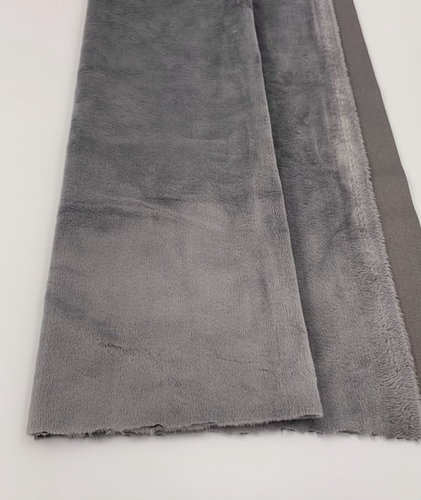 Graphite Minky Cuddle Solid Fabric | Howl Fabric