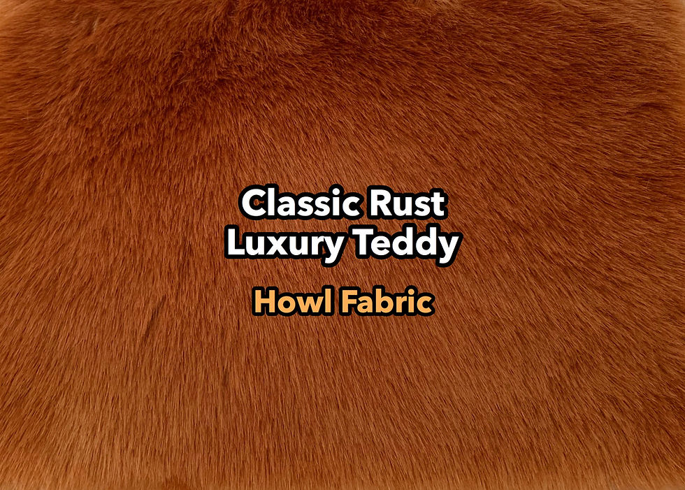 Classic Rust Luxury Teddy Faux Fur | Howl Fabric