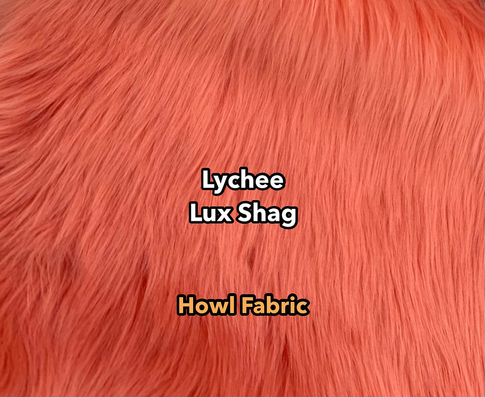 Lychee Luxury Shag Faux Fur Howl Fabric
