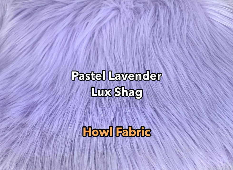 Pastel Lavender Luxury Shag Faux Fur Howl Fabric