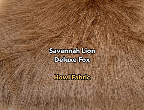 Savannah Lion Deluxe Fox Faux Fur | Howl Fabric