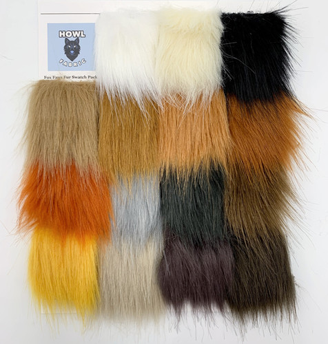 Fox Long Pile Faux Fur Swatch Pack | Howl Fabric
