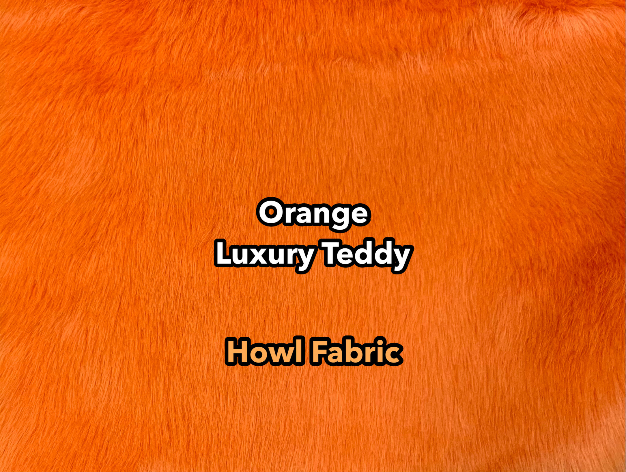 Orange Luxury Teddy Faux Fur