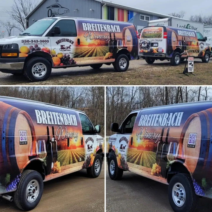 Breitenbach Winery delivery vans