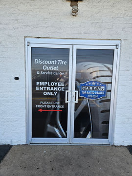 Discount Tire Outlet employee entrance only