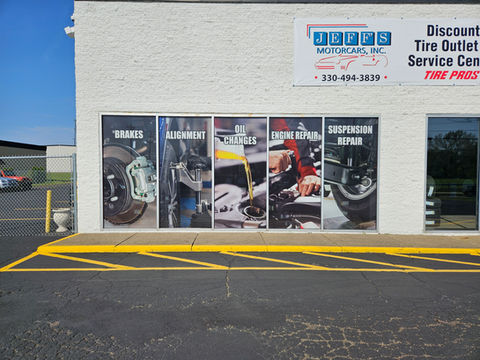 Jeff's Motorcars auto repair services: brakes, alignment, oil changes, engine repair, suspension repair