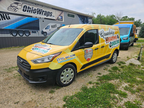 Wrapped van, "Quality Heating & Cooling", OhioWraps