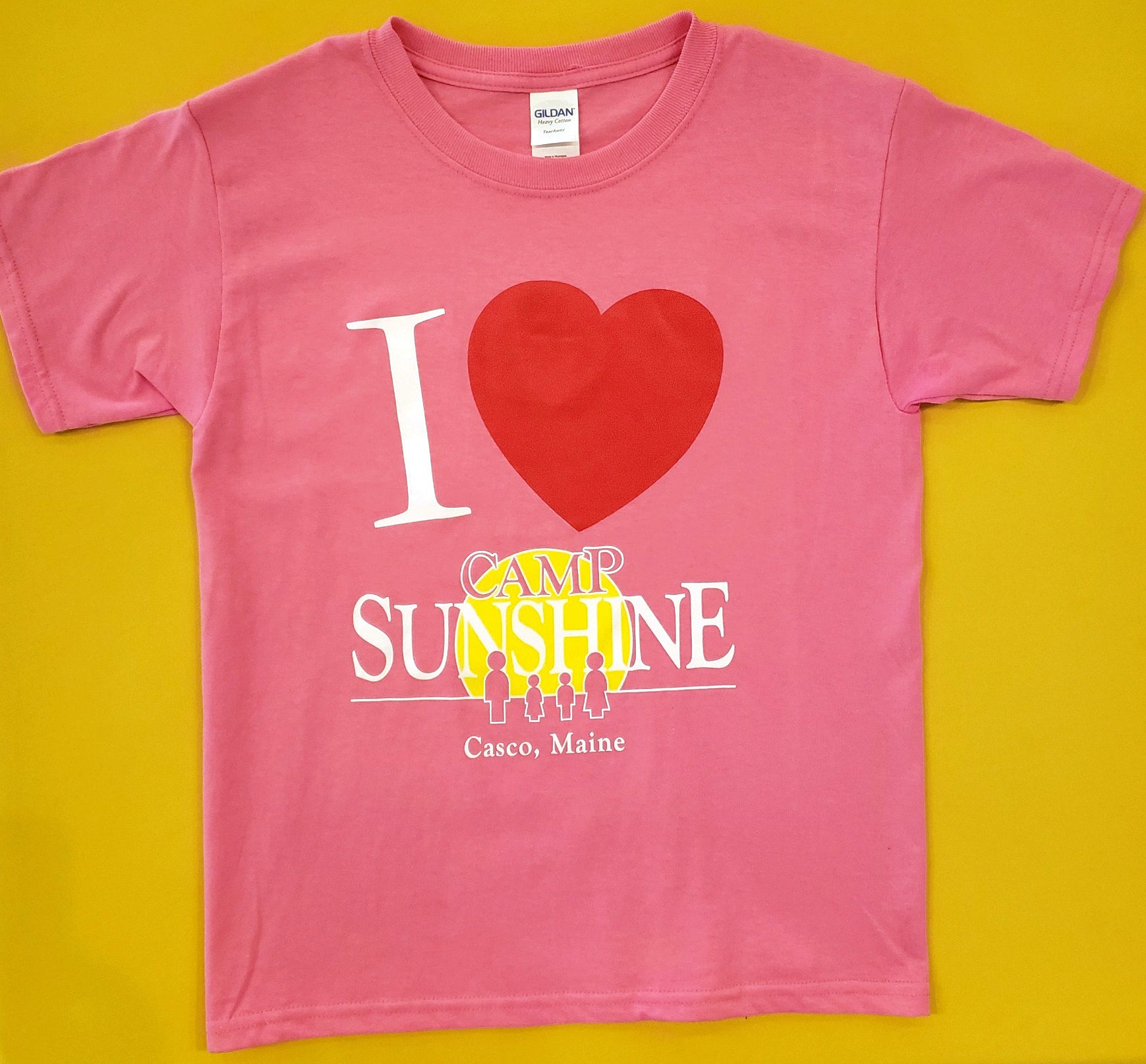 I Love Camp Youth T-Shirt - Pink