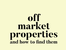 Finding off market properties in Nashville TN