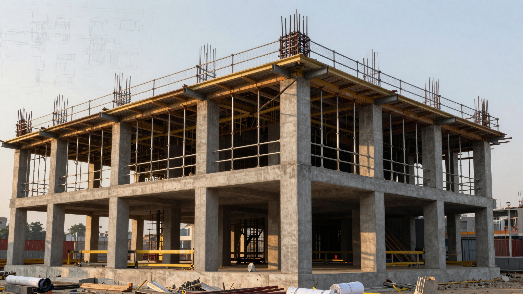 Trileaves Construction building under construction