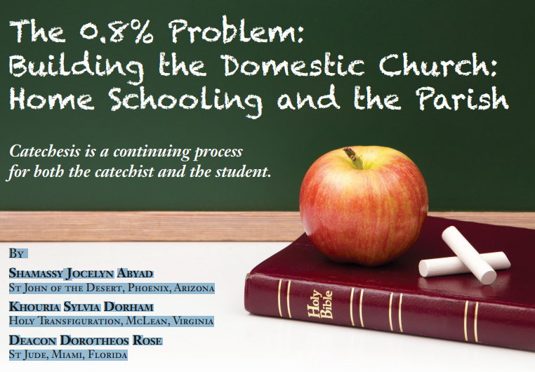 The 0.8% Problem: Building the Domestic Church: Home Schooling and the Parish content media