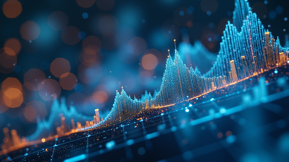 Close-up view of a digital canvas showing AI-generated abstract art