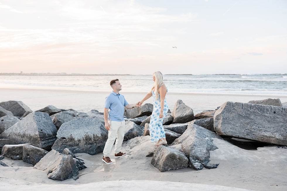 New Smyrna Beach Proposal Photography Dunes Park Engagement