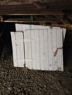 Small White Barn Window Covers