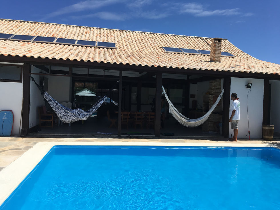 Piscina, varanda da churrasqueira