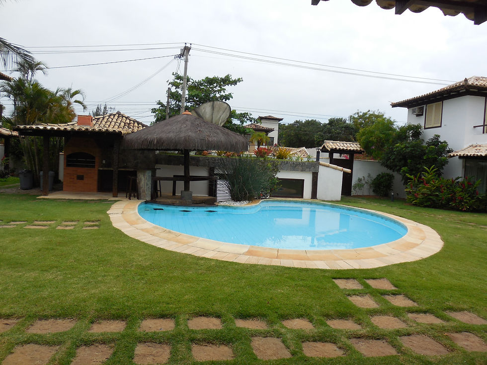 Piscina, churrasqueira e sauna