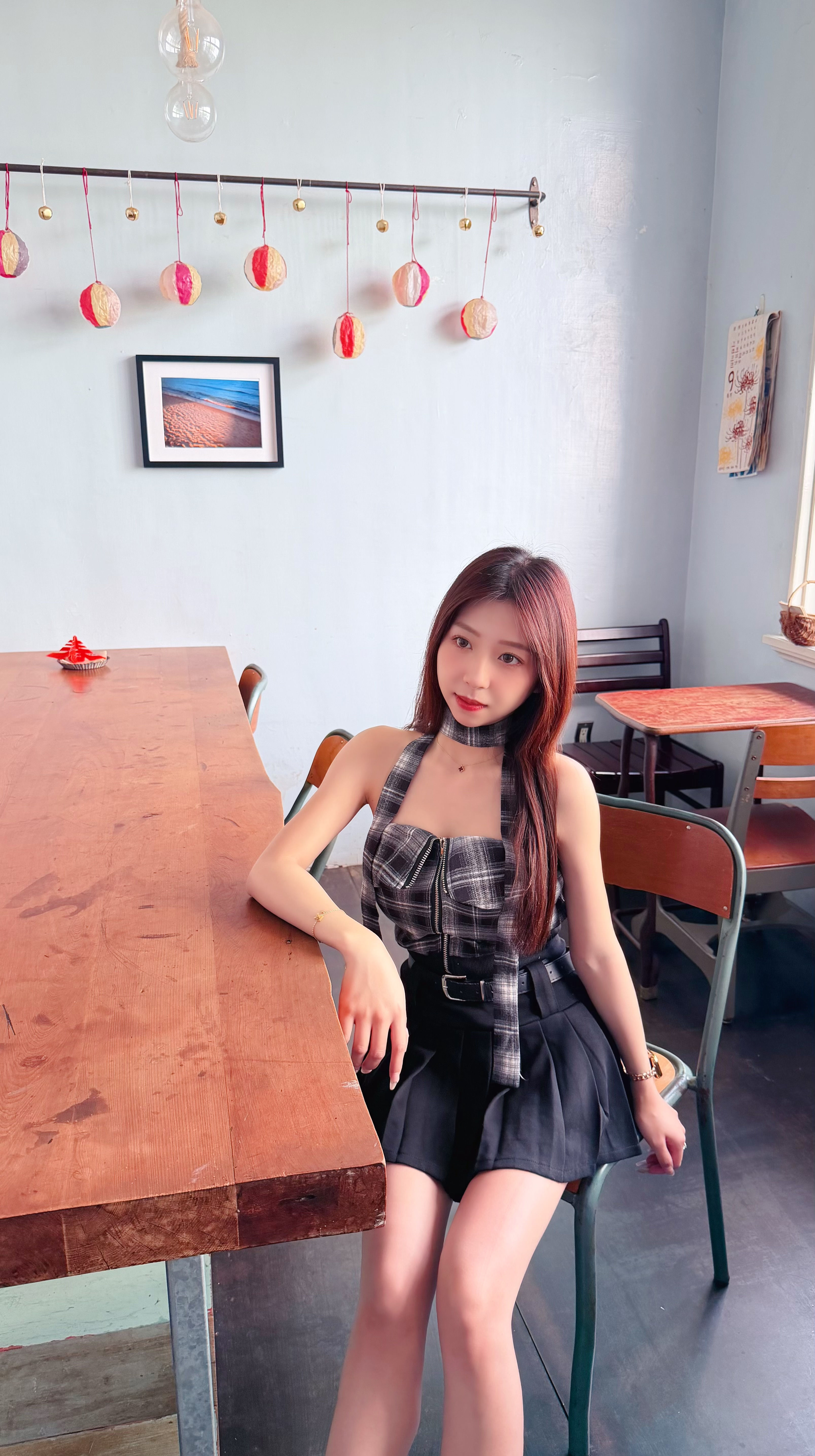 ✨韓系翻領拉鏈平口套裝