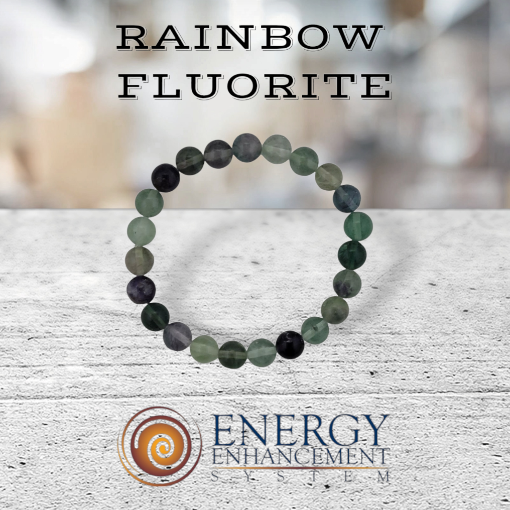 Rainbow Fluorite Hyper-Charged Energy Enhancement System Bracelet