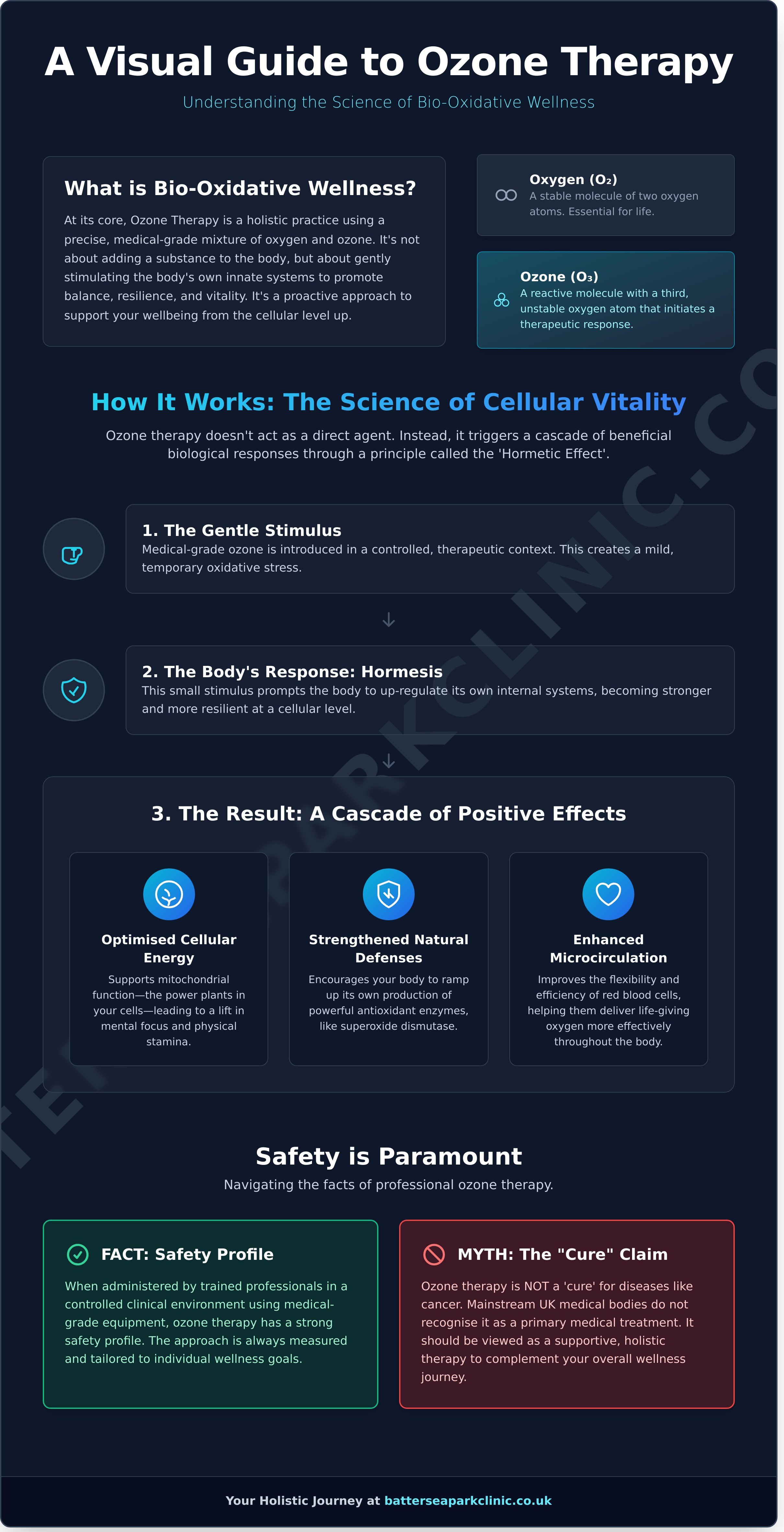 Ozone therapy infographic - visual guide