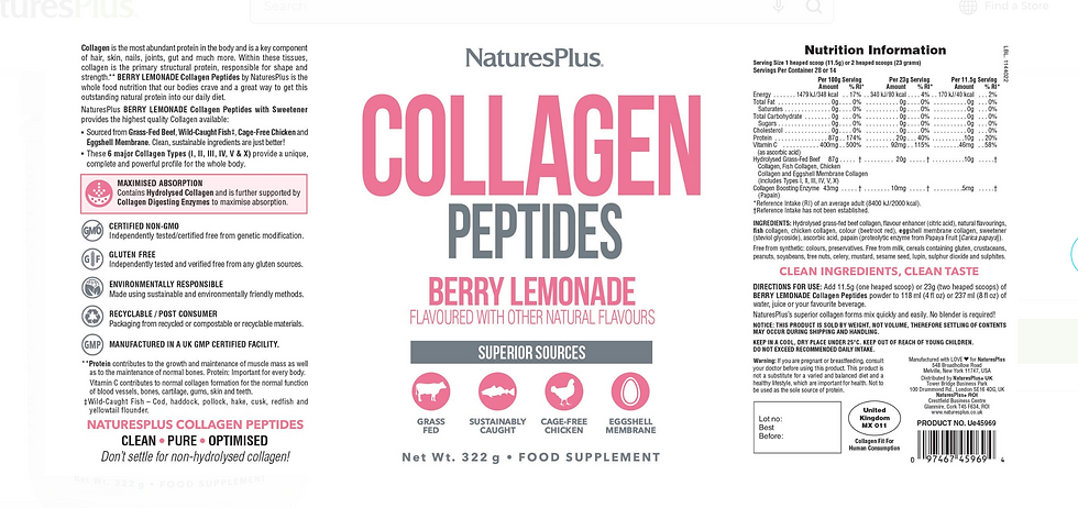 Miniature : Collagen Peptides Berry Lemonade