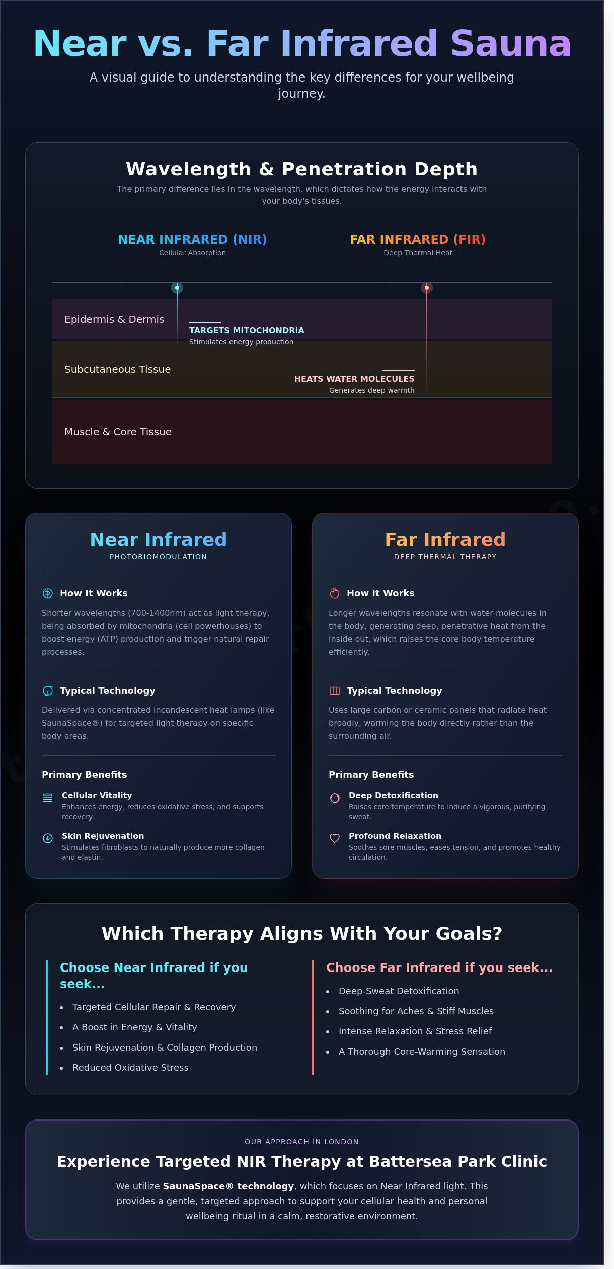 Near infrared vs far infrared sauna