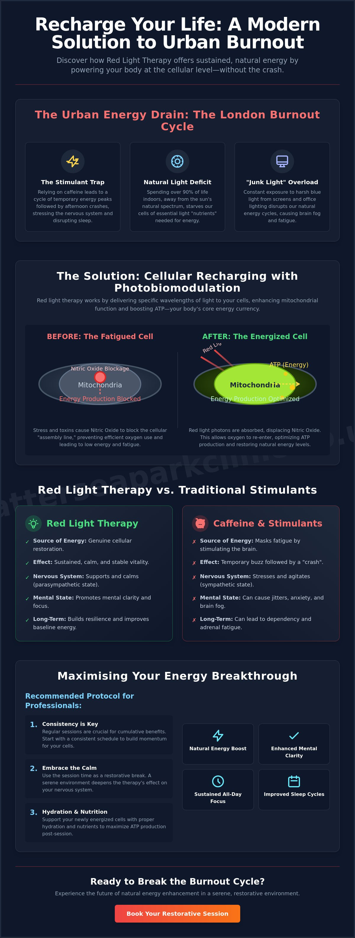Red light therapy for energy boost london