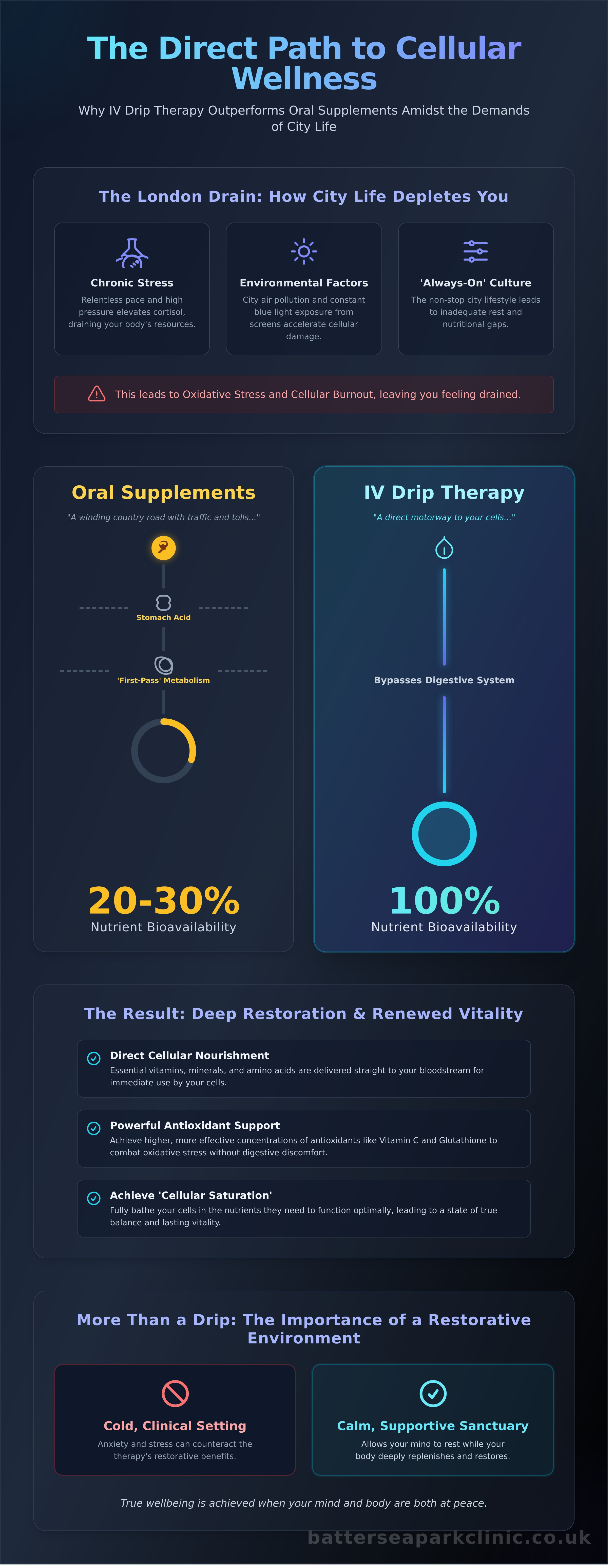 Iv drip london infographic - visual guide