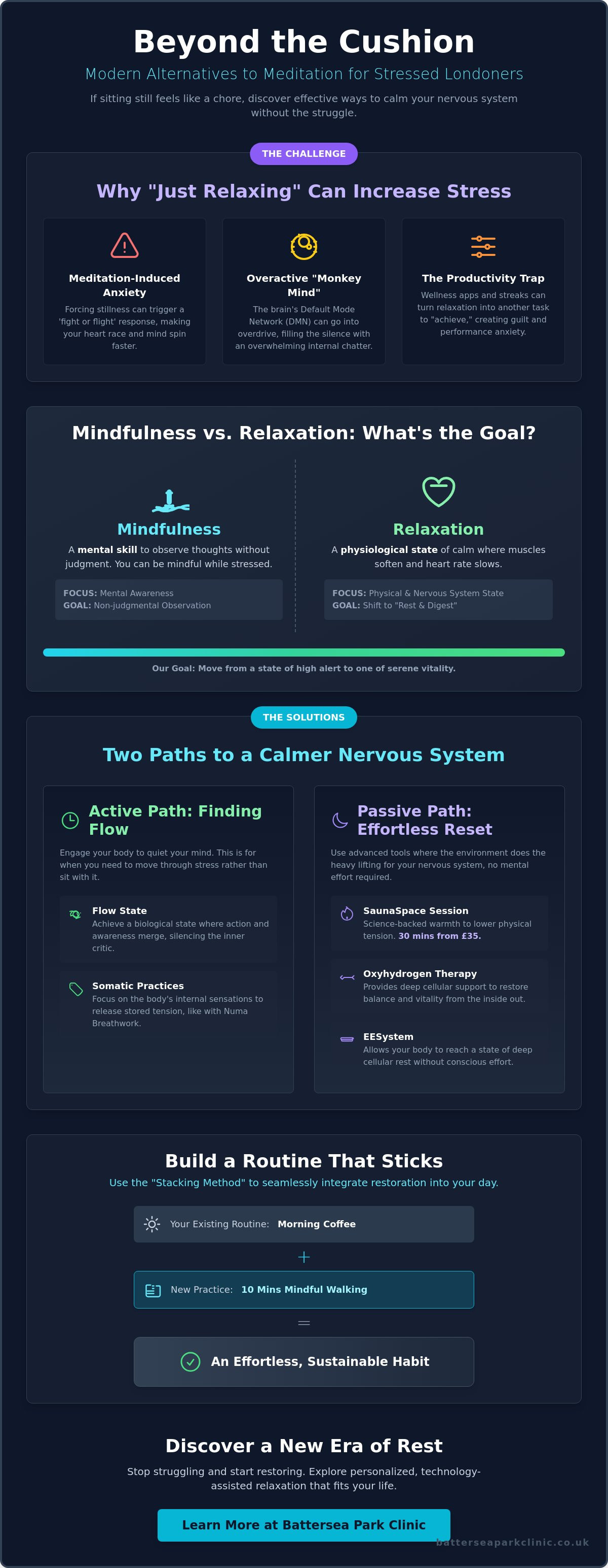 Alternative to meditation for relaxation