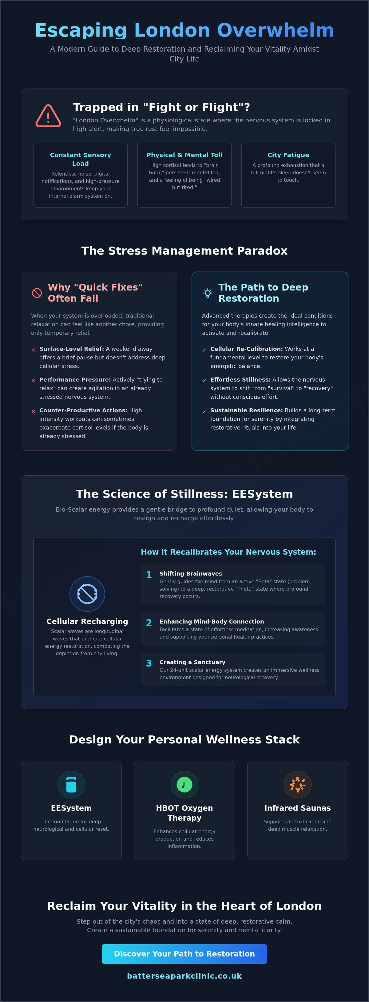 Eesystem for stress reduction london