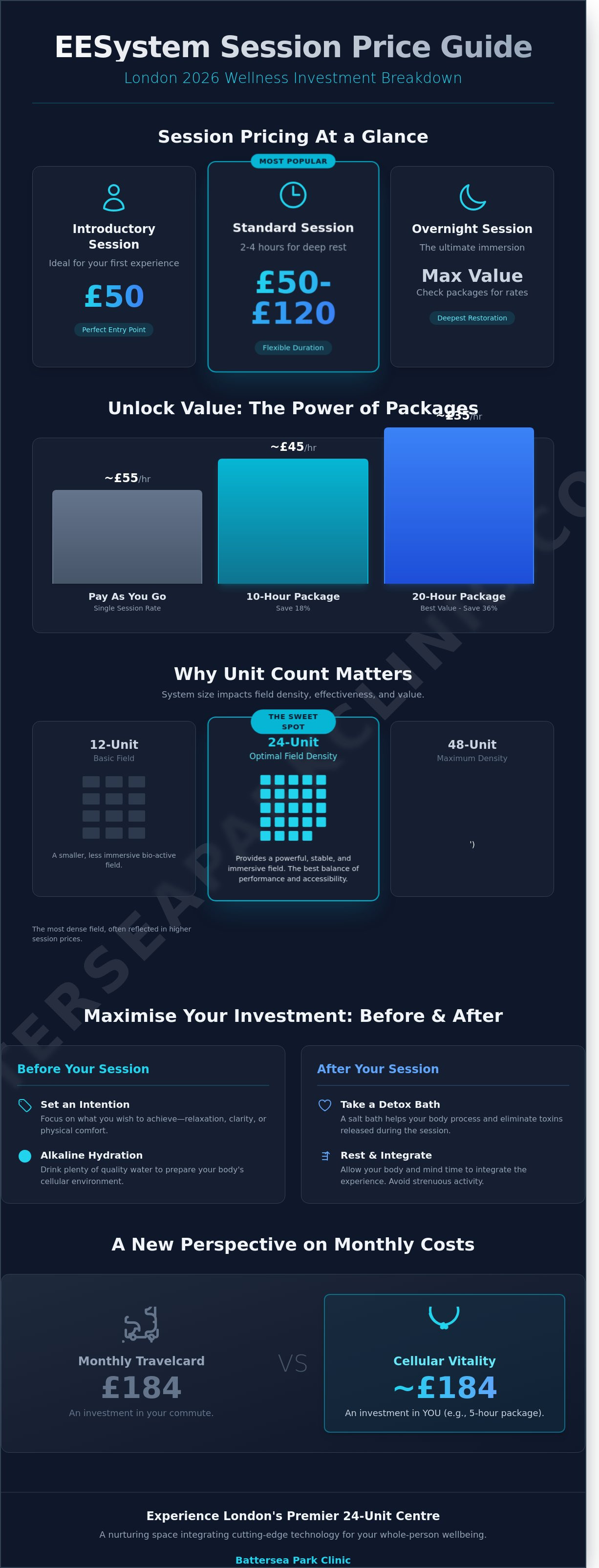 Eesystem session price london