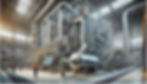 AI-generated picture of an industrial heat pump at work.