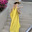섬네일: 비비드 옐로우 플레어 롱 원피스