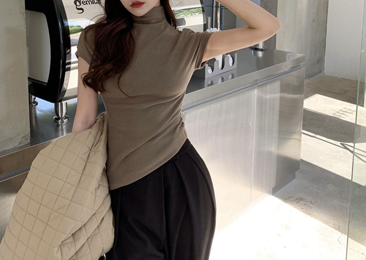 섬네일: 하프폴라 소프트 골지 티셔츠